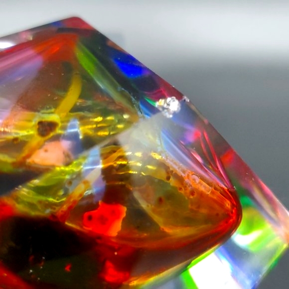 Vin Imperlux Parfum Bottle Encased Multi Coloured Hand Cut Faceted - Picture 2 of 10